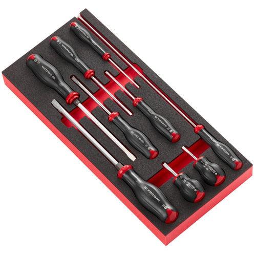 Schaumstoffmodul mit 9 Protwist®-Schraubendrehern - MODM.AT4