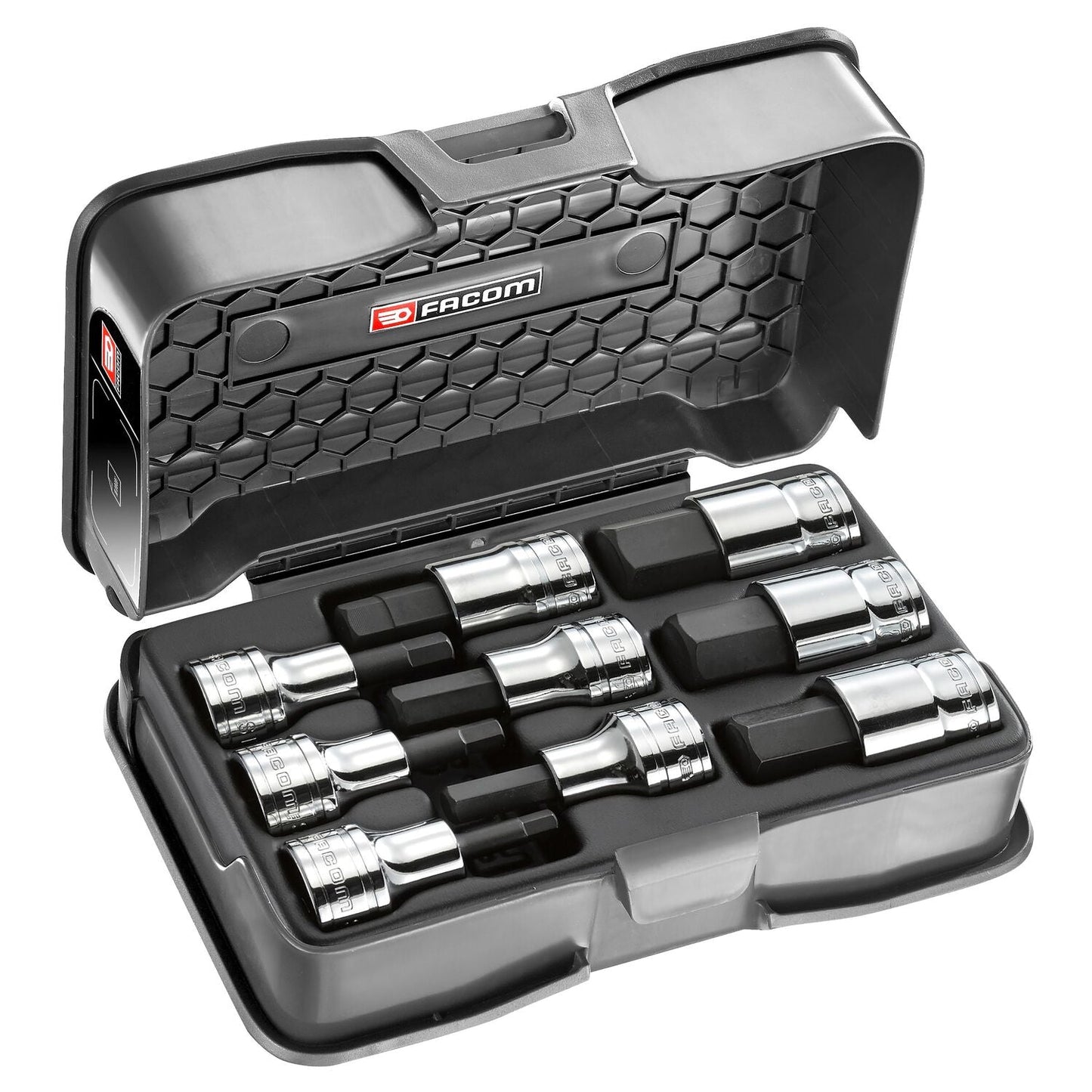 Screwdriver Socket Set SXM - Hex 1/2" Bit - 9 pcs - STM.J9APB