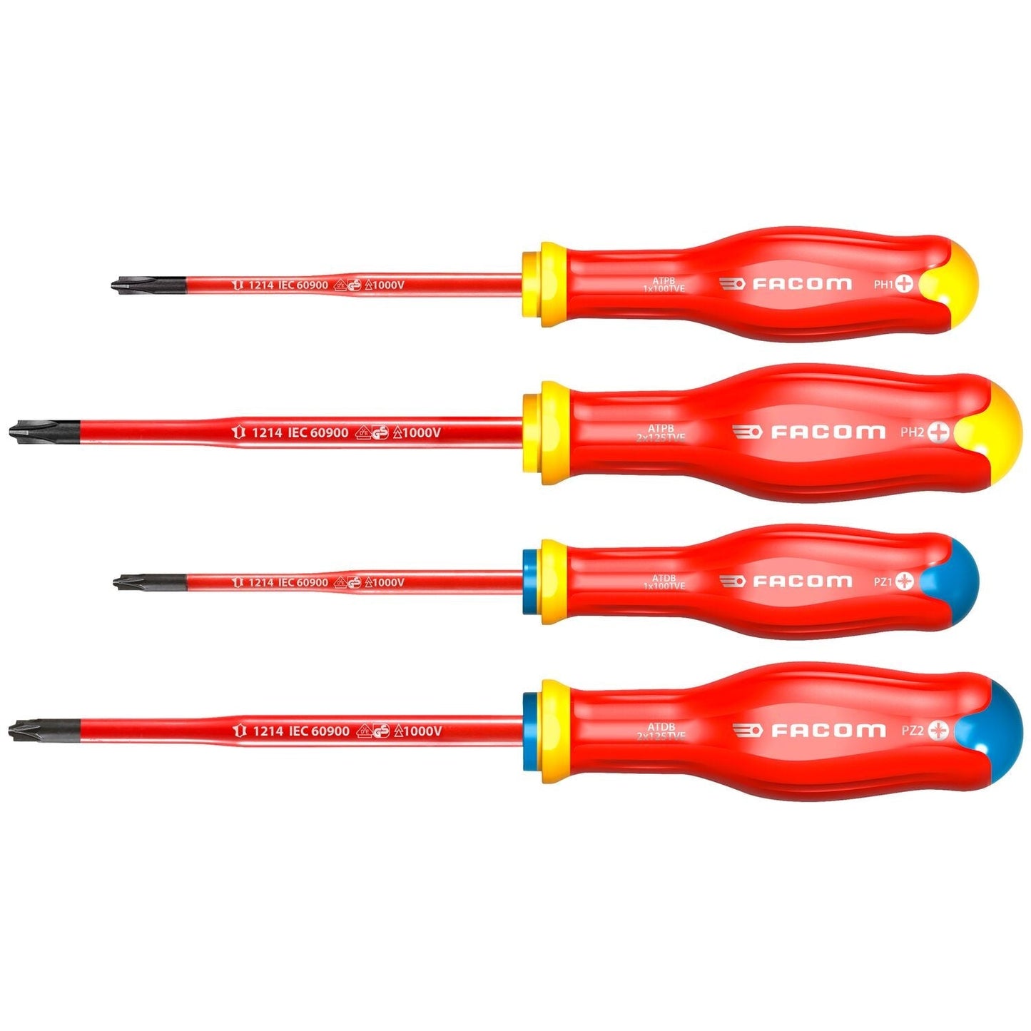 Schroevendraaierset VDE Protwist® Borneo® voor Gecombineerde Schroefprofielen - ATB.J4TVEPB