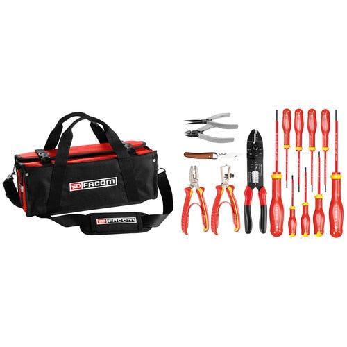 Set voor elektronica met 15 stuks gereedschap - stoffen tas - BSSMB.SE