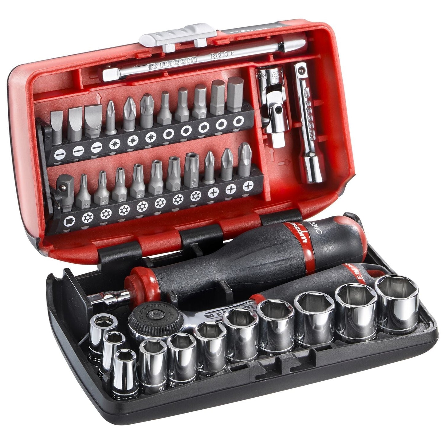 Ultra Compact Nano Socket Set 1/4" with Ratchet 38 Pieces - R2NANOPB