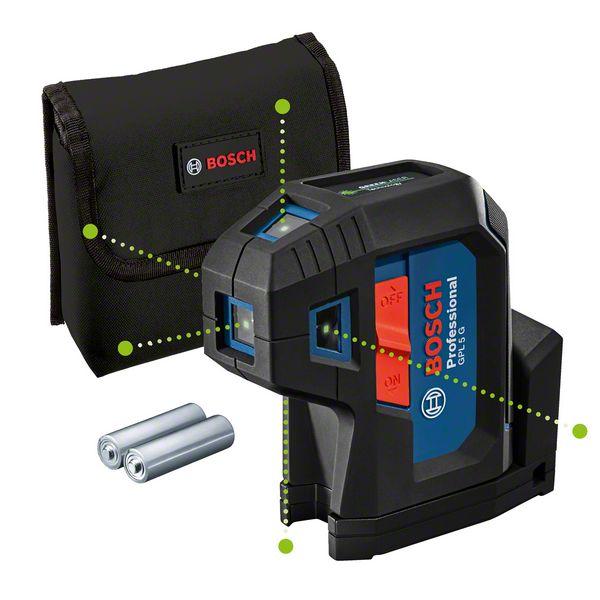 GPL 5 G Puntlaser 30m in Beschermende Tas - 0601066P00