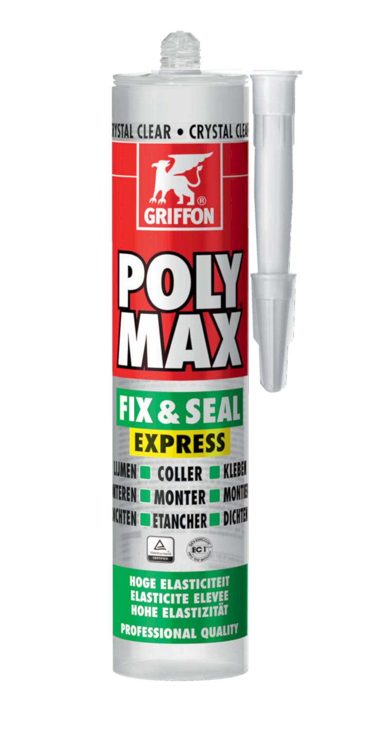 Poly Max® Dichtungsset Fix & Seal Express, kristallklare Tube, 300 g – 6150452
