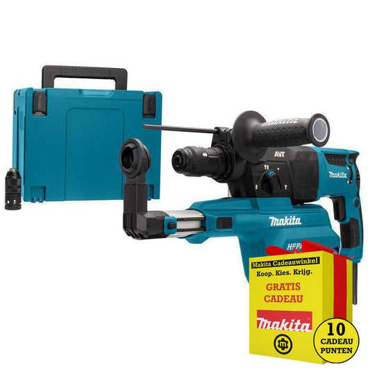 Makita HR2653TJ Combihamer met Stofafzuigunit in Mbox