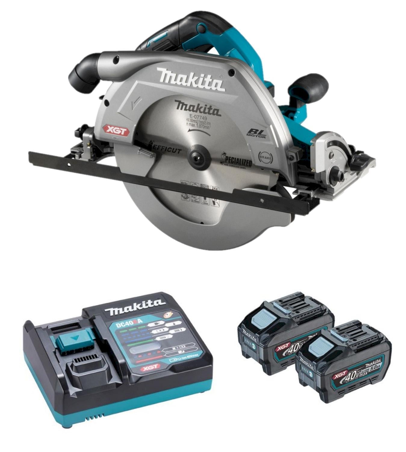 HS011GT201 Cordless Circular Saw 270mm 40V Max 5.0Ah in Case
