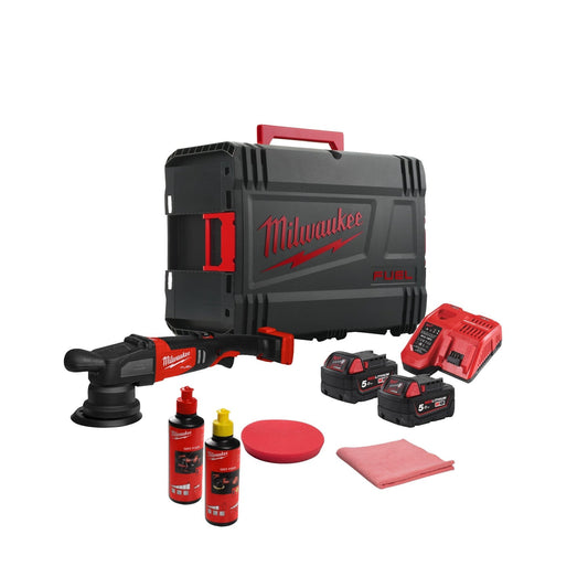 M18 FROP15-502X KIT Cordless Orbital Polisher 125mm 18V 5.0Ah M18 FUEL™ in HD Box - 4933492352