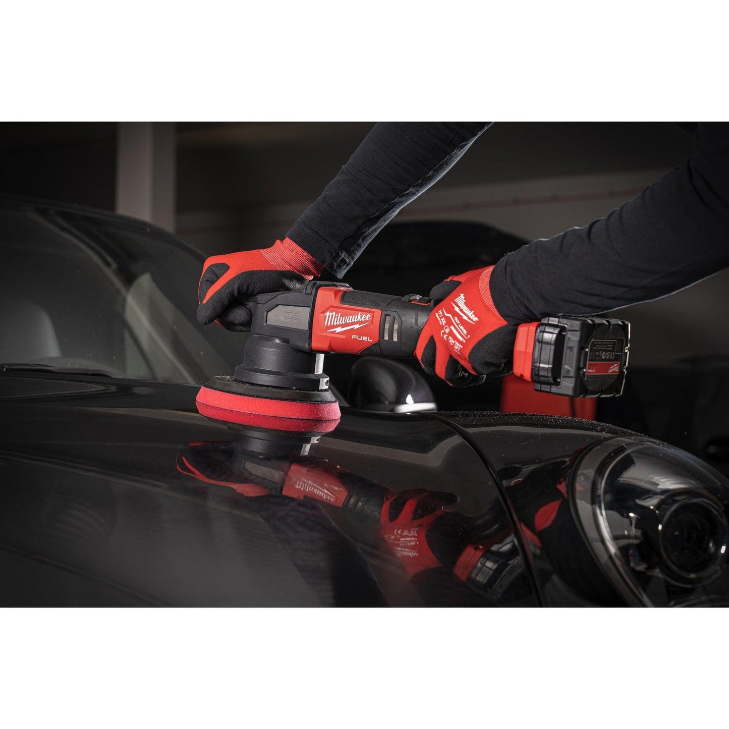 M18 FROP21-0X Accu Excentrische Polijstmachine 150mm 18V Basic Body M18 FUEL™ in HD Box - 4933478836
