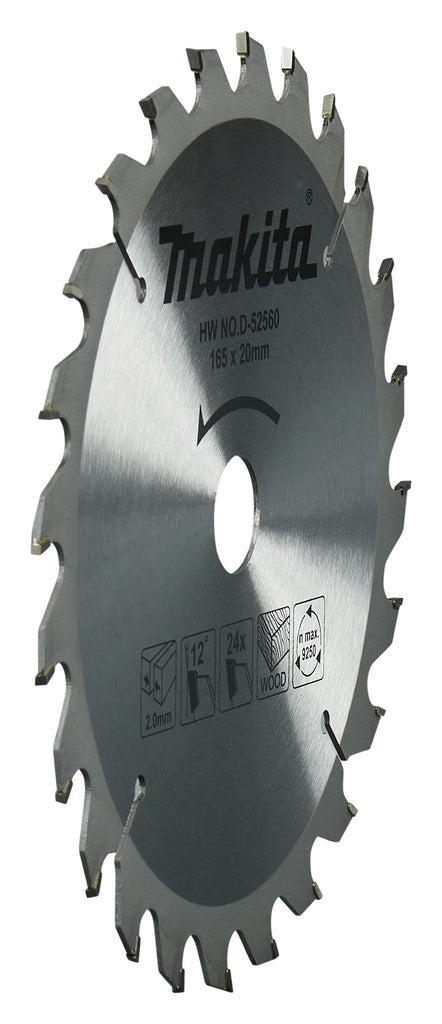 Cirkelzaagblad voor Hout | Standaard | Ø 165mm Asgat 20mm 24T - D-52560