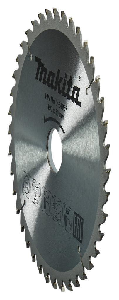 Cirkelzaagblad voor Hout | Standaard | Ø 190mm Asgat 30mm 40T - D-64967