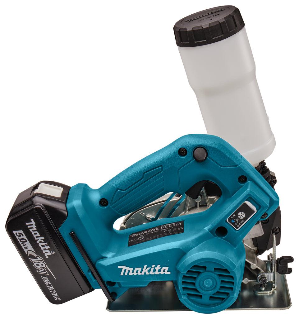 DCC501RTJ Diamantsnijder nat en droog 125 mm 18v 5,0Ah