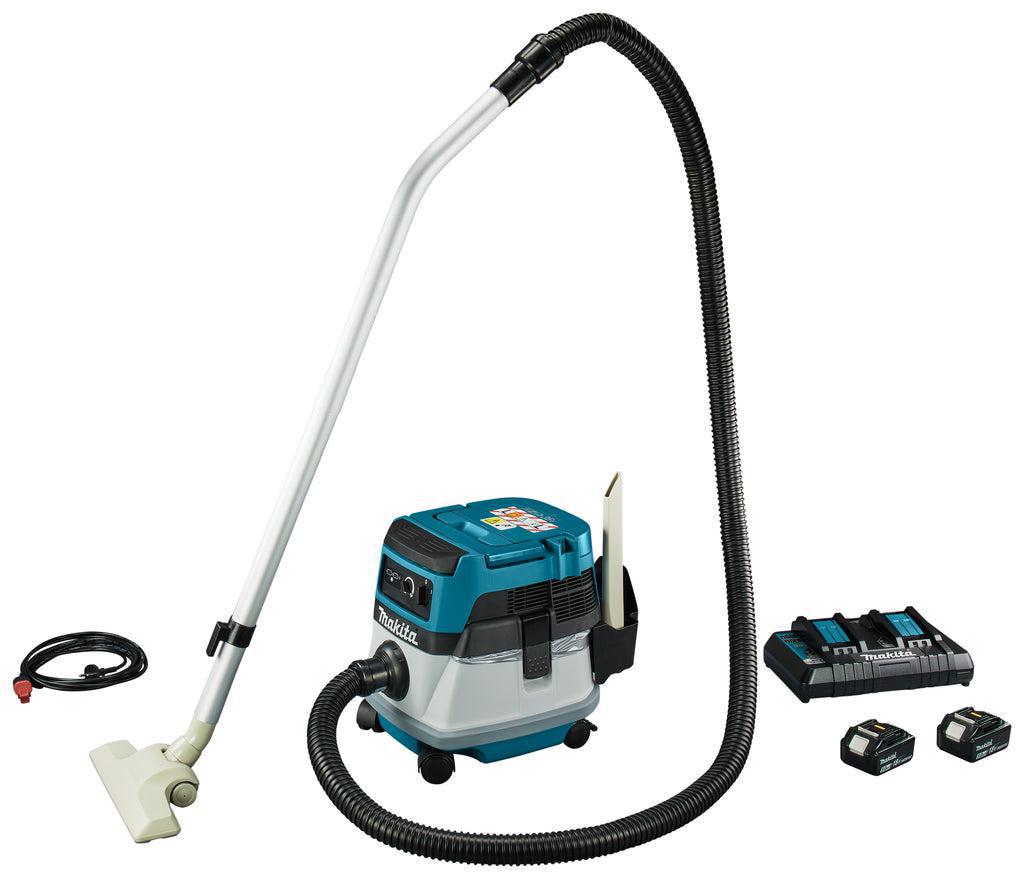 DVC860LPT2 Hybrid Wet and Dry Vacuum Cleaner 230V / 2x18V 5.0Ah
