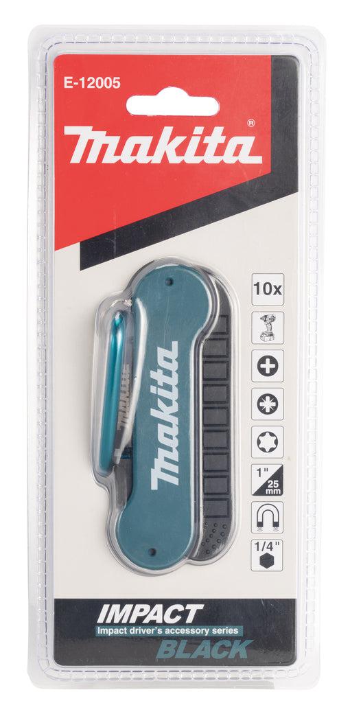 E-12005 Schlagschrauber-Bit-Set Impact Black 25mm PH / PZ / TORX® - 10-teilig