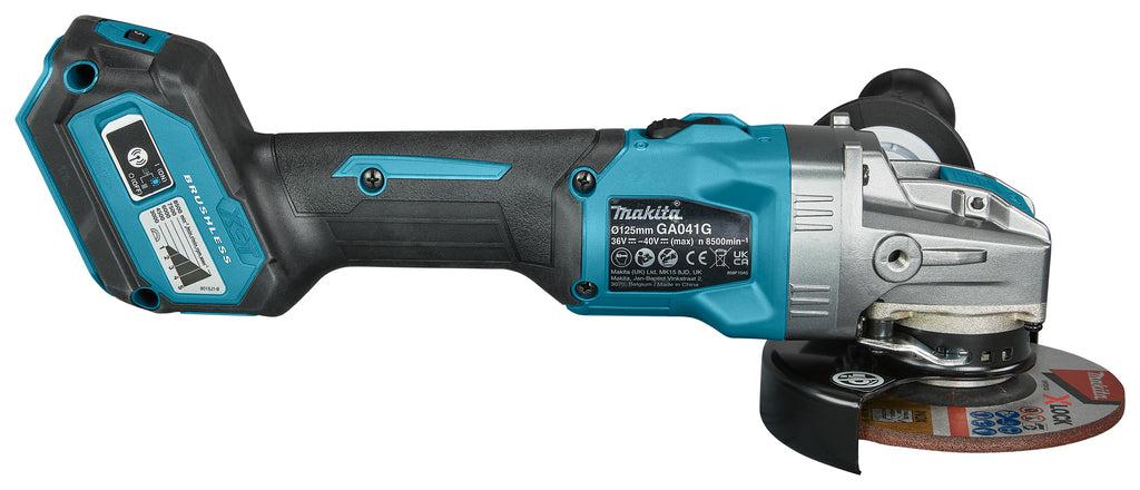 GA041GZ Accu Haakse slijper 125 mm X-LOCK 40V Max Basic Body