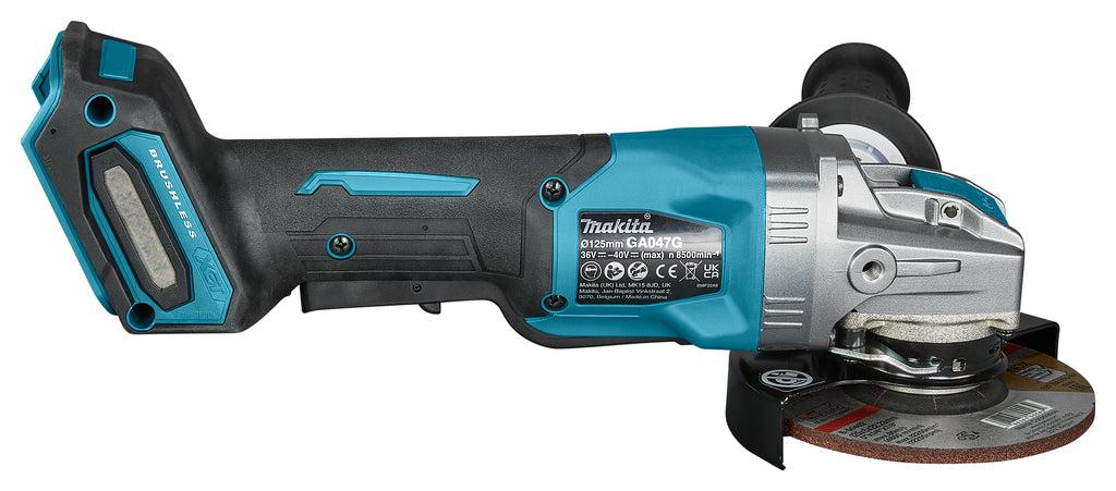 GA047GZ Cordless Angle Grinder 125mm X-LOCK 40V Max Basic Body