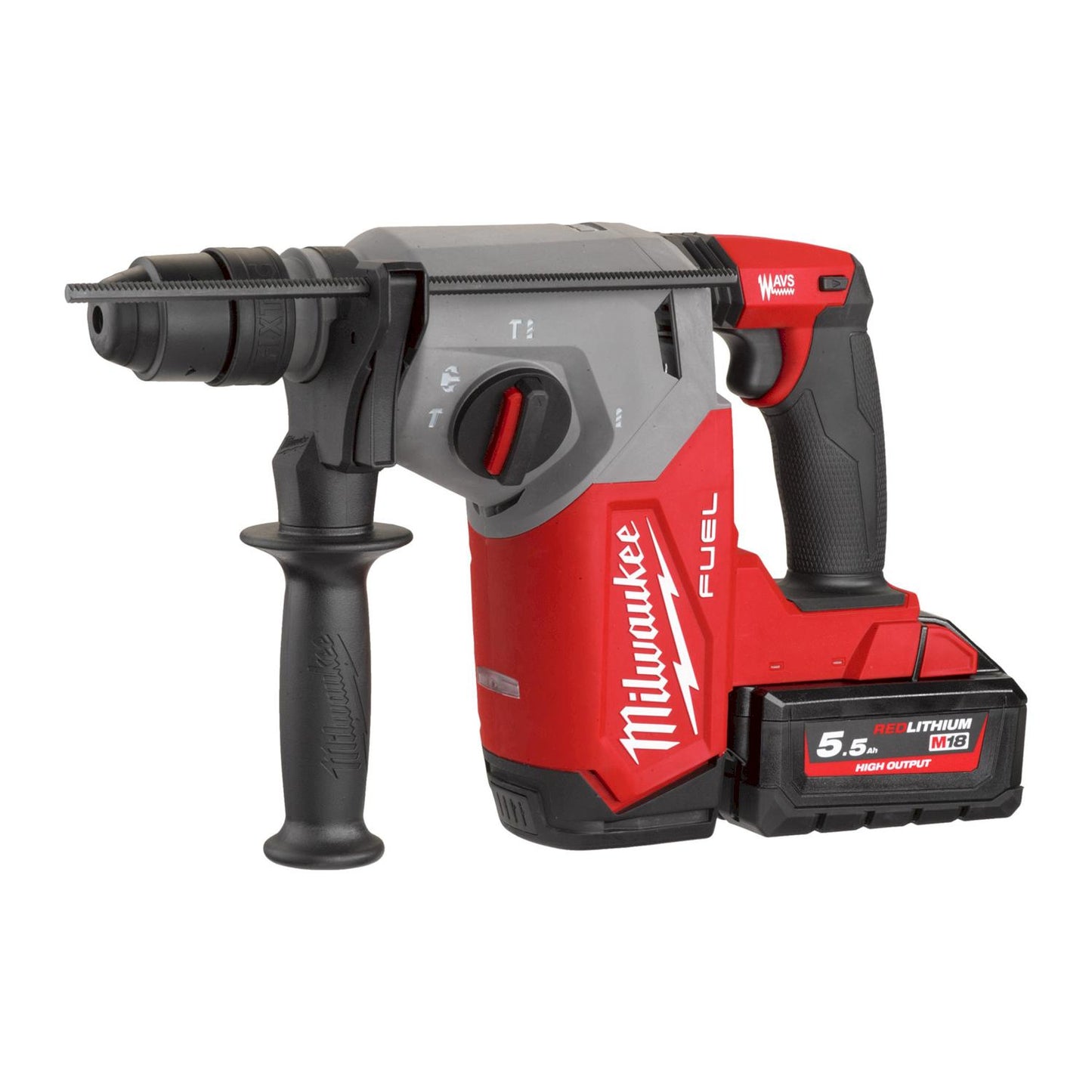 M18 FHX-552X FUEL™ Akku-Kombihammer SDS+ 26 mm mit FIXTEC™ 18 V 5,5 Ah in HD-Box – 4933478889