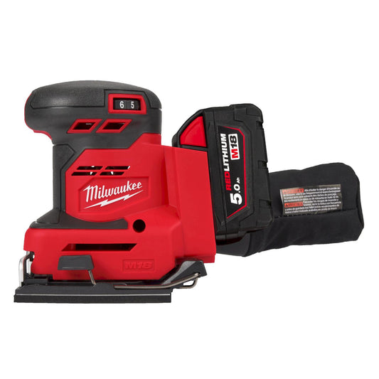 M18™ BQSS-502B Akku-Exzenterschleifer 18 V 5,0 Ah in Transporttasche – 4933479967