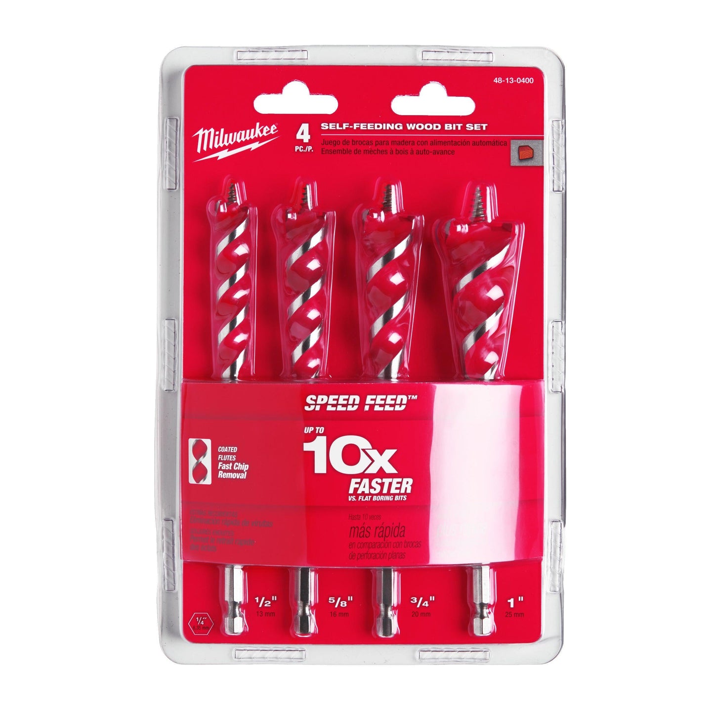 Set zelfvoedende houtboren (4-delig) - 4932479477