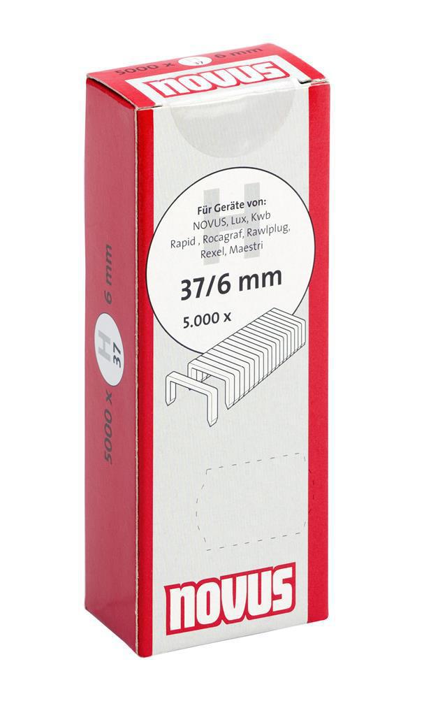 Dünne Drahtklammern H 37/6mm, 5000 Stk. - 042-0535