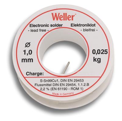 T0054025099 Solder wire EL99-1-25, 1mm 25g Lead free