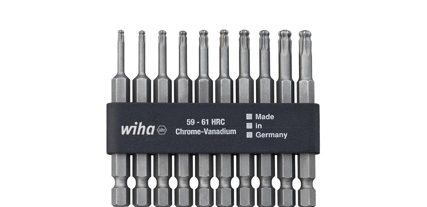 Bit-Set Professional 70 mm (¼″) TORX®-Kugelkopf mit Bitleiste – 11-teilig – 32804