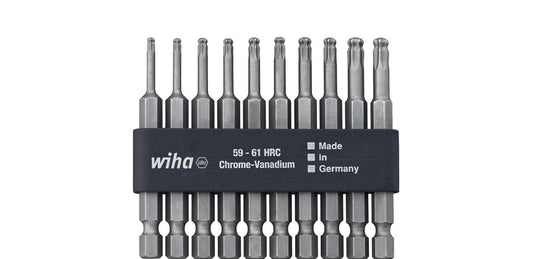 Bit set Professional 70mm (¼″) TORX® ball head with Bit strip - 11-piece - 32804