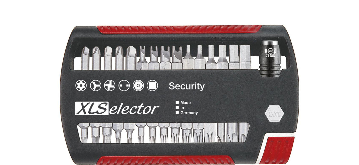 Bitset XLSelector Security Standard (¼″) 25mm TW / TR / Torq-Set® / TH / spanner / Robertson - 32-delig - 29416