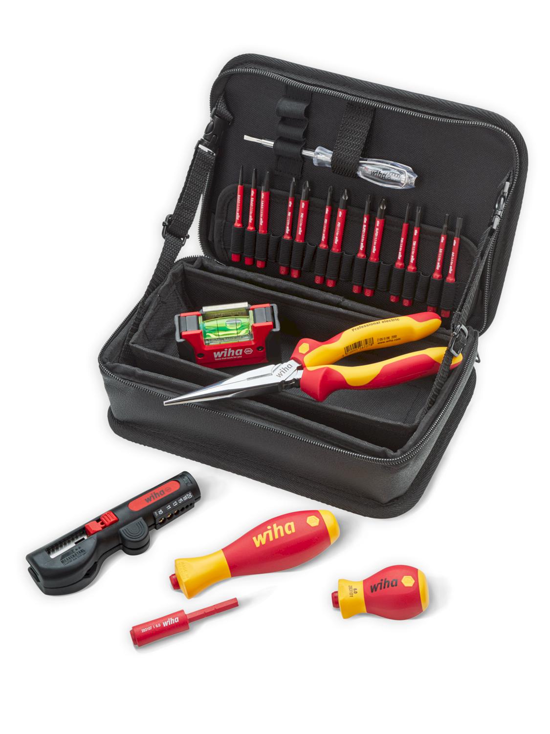 Tool set Electrician in Multifunctional bag - 21 pieces - 45418