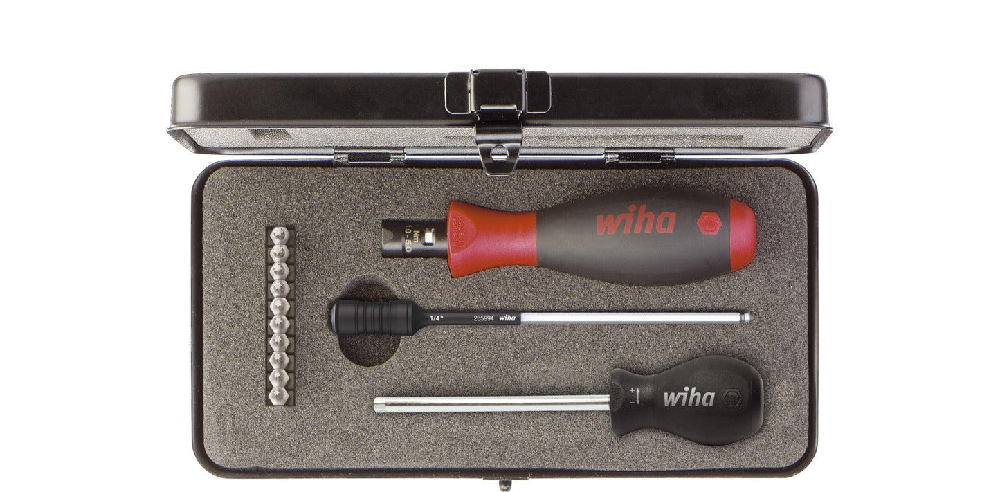 Drehmomentschraubendreher-Set TorqueVario®-S 0,8-5,0 Nm TORX®, TORX PLUS® 14-teiliger variabel einstellbarer Drehmomentbegrenzer inkl. Box - 34614