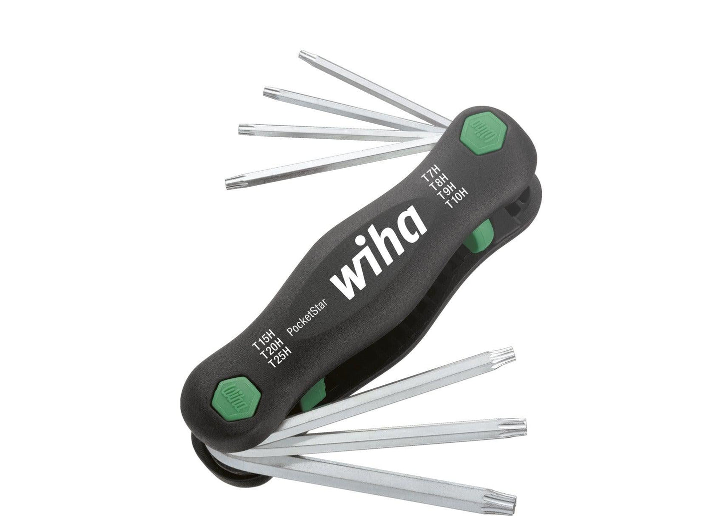Multitool PocketStar TORX® Manipulationssicher – mit Bohrung 7-teilige SB-Version mit Euro-Schlossbügel – 25164