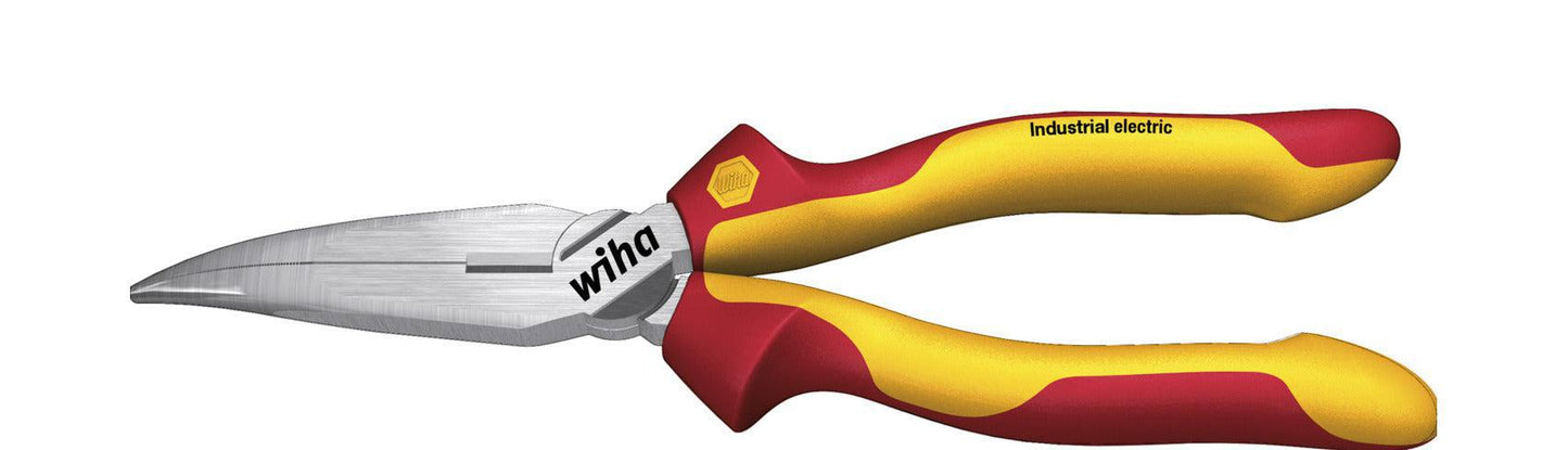 Needle nose pliers Industrial electric with curved cutting edge, approx. 40° - 38859