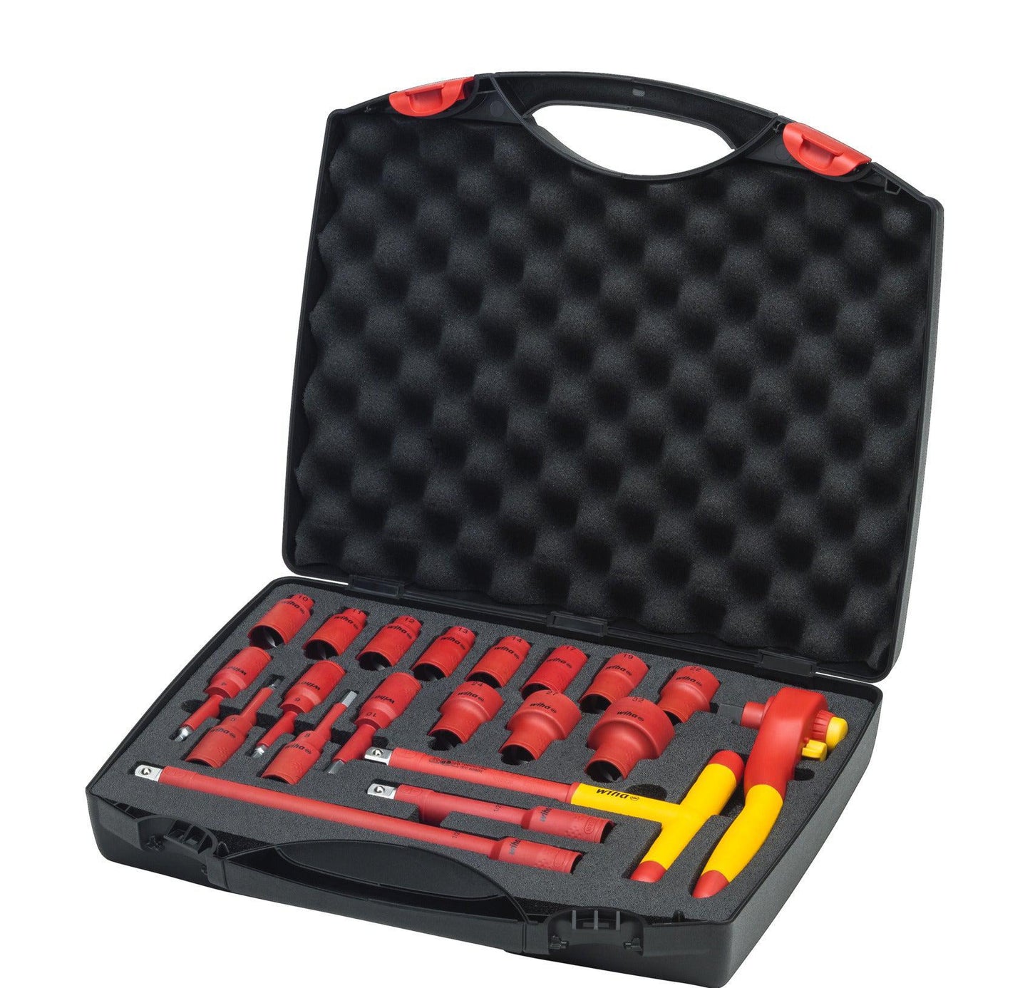 Ratelsleutelset geïsoleerd 1/2" 21-delig incl. koffer - 43024