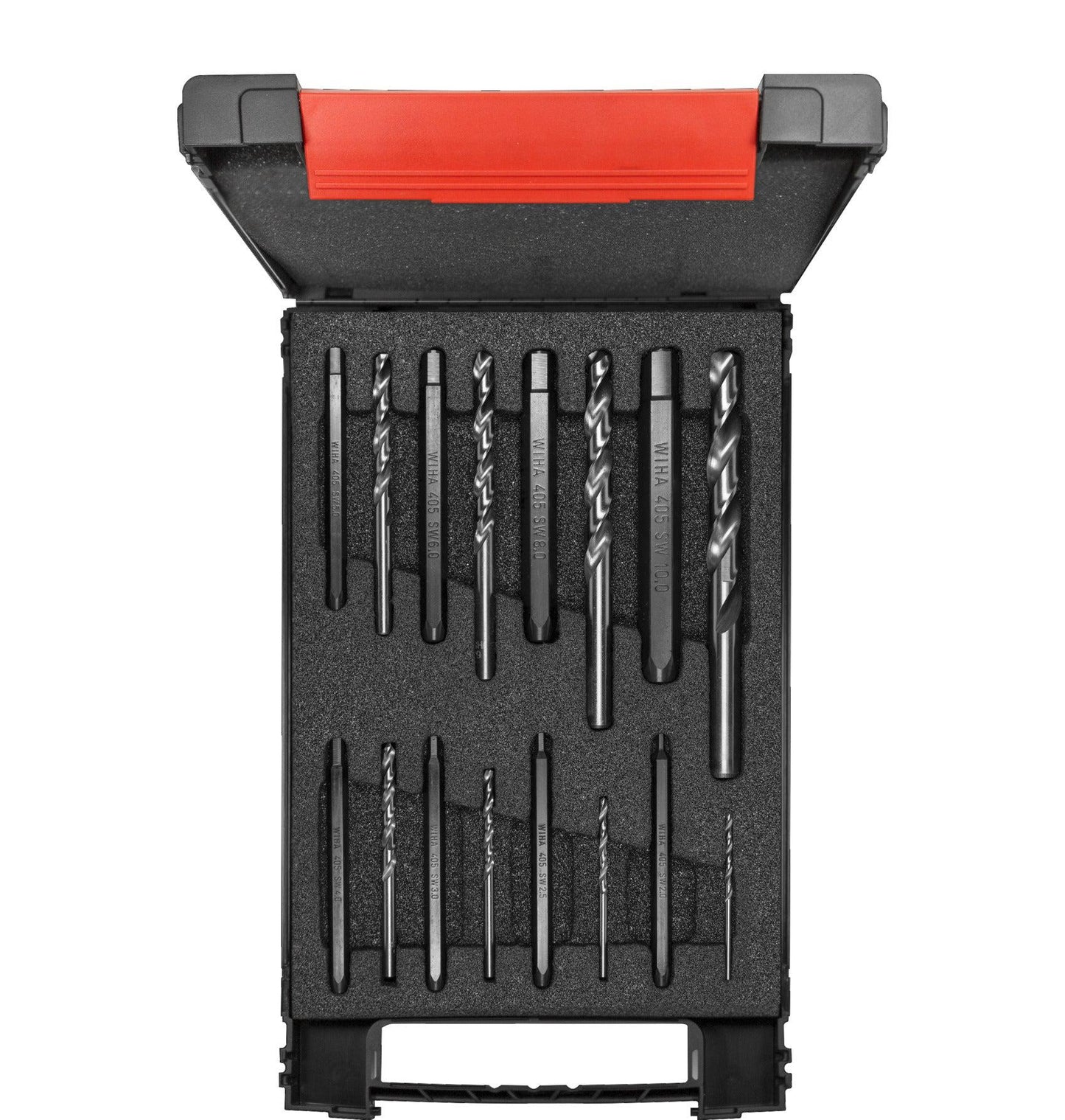 Schroef- en Boutuitdraaierset met spiraalboren in box - 17-delig - 03988
