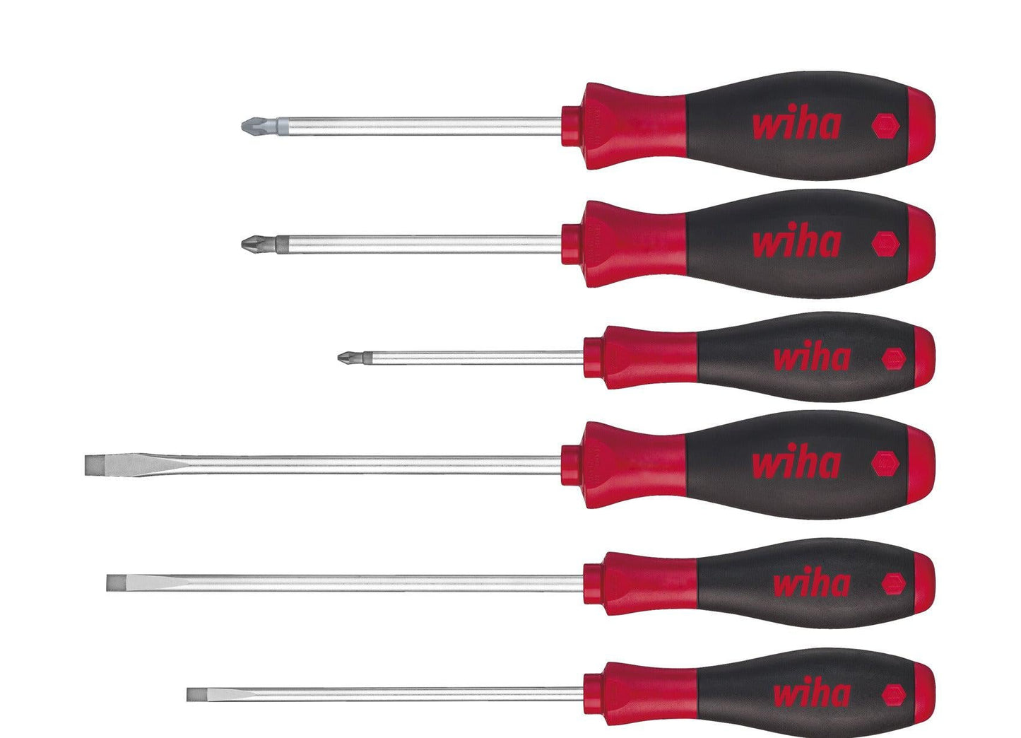 Screwdriver set SoftFinish SL / PH / PZ - 6 pieces - 26113