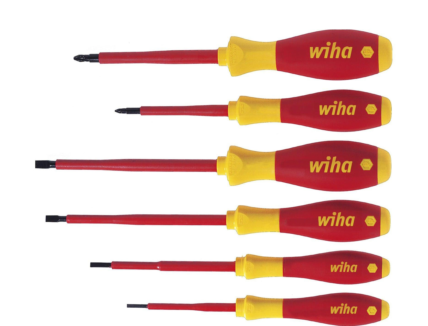 Screwdriver set SoftFinish electric SL / PZ - 6-piece - 25477