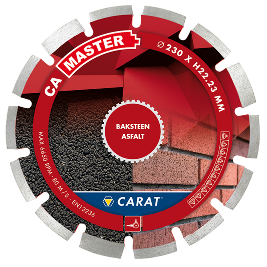 CARAT DIAMANTZAAG BAKSTEEN Ø115x22,23MM, CA MASTER