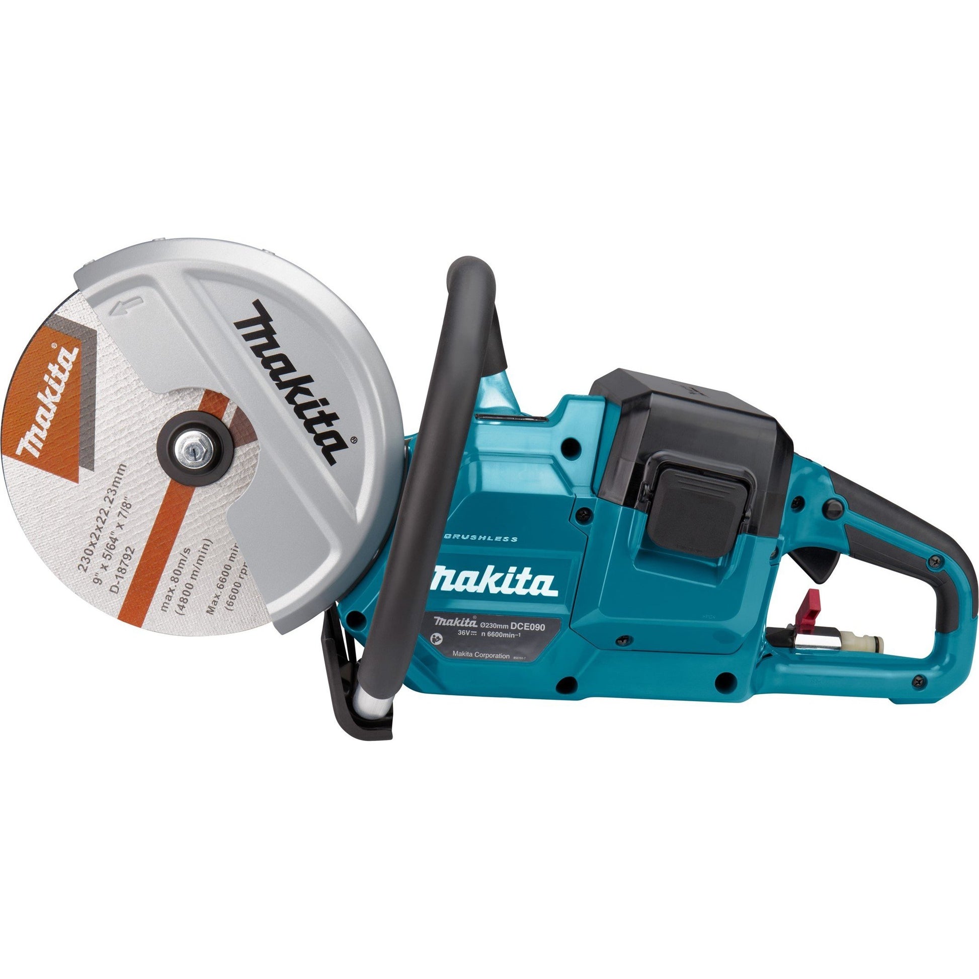 Makita DCE090T2X1 Accu Doorslijpmachine 2x18V 5.0Ah Li-ion