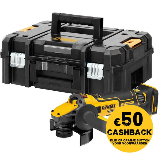 DeWALT DCG409NT Accu Haakse Slijper 18V Losse Body in TSTAK