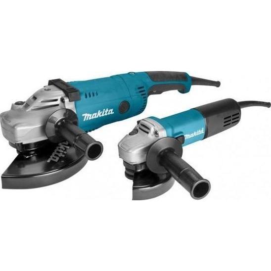 Makita DK0052G Haakse Slijper Set 230V 230mm+125mm in Koffer