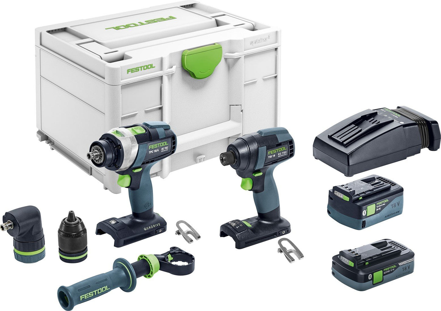 Festool TID 18 5,2/4,0-Set TPC 18/4 Accu Combiset Slagschroevendraaier + Schroefboormachine - 576995