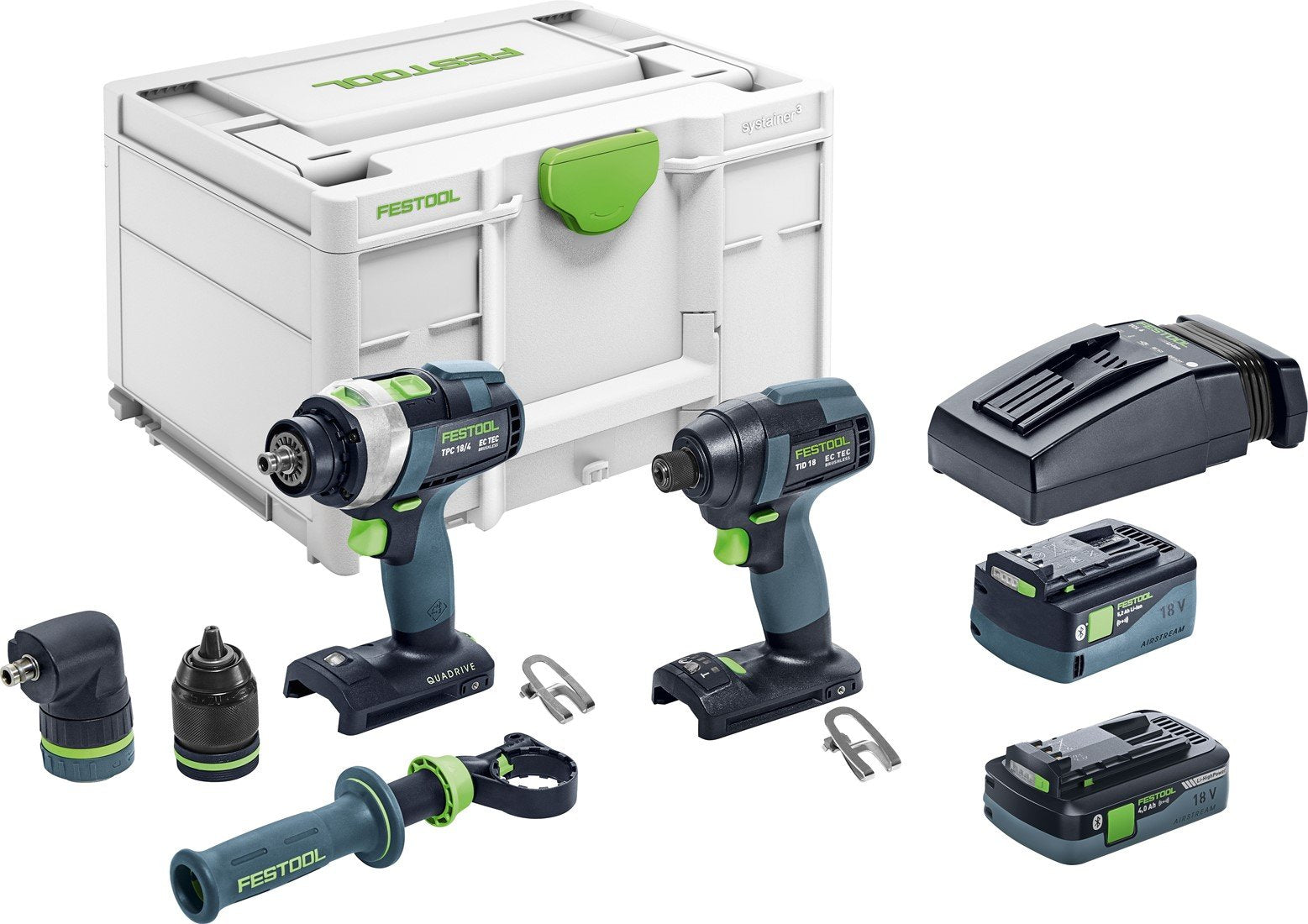 Festool TID 18 5,2/4,0-Set TPC 18/4 Accu Combiset Slagschroevendraaier + Schroefboormachine - 576995