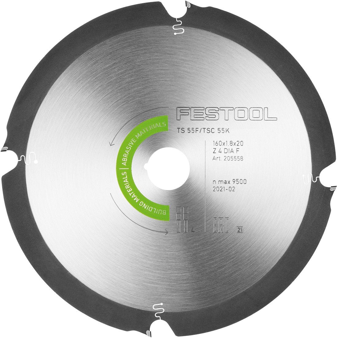 Festool Diamant Cirkelzaagblad Abrasive Materials DIA 160x1,8x20 F4 - 205558