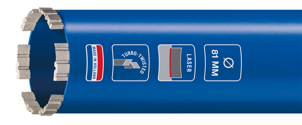 CARAT LASER DIAMANTBOOR Ø201x400xM30, BETON MASTER
