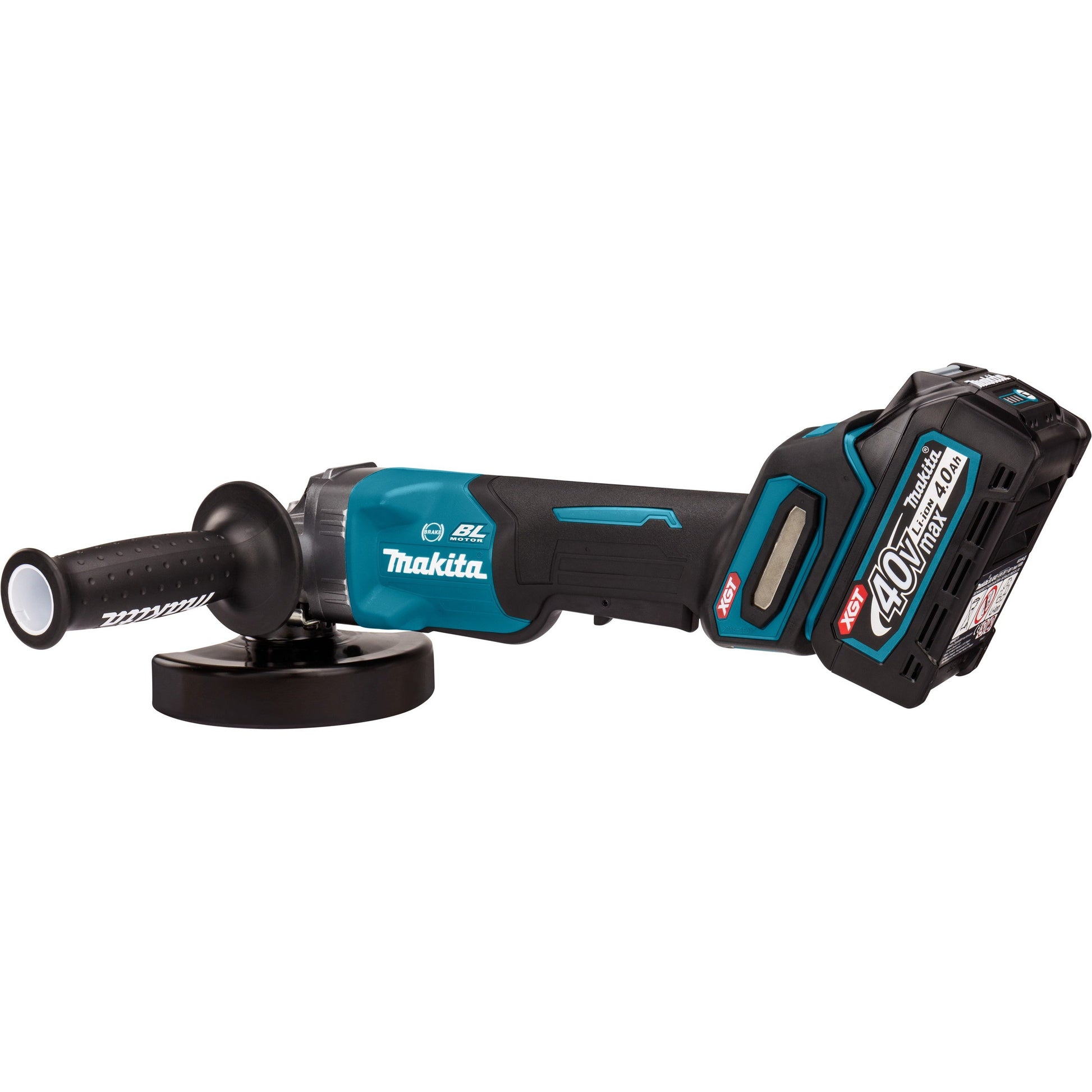 Makita GA013GM201 Accu Haakse Slijper 40V 4,0Ah 125mm in Mbox