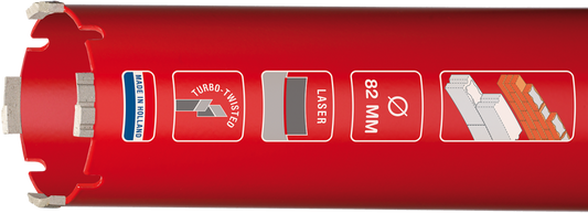 CARAT NASTROC LASER DROOGBOOR Ø62x300xM30