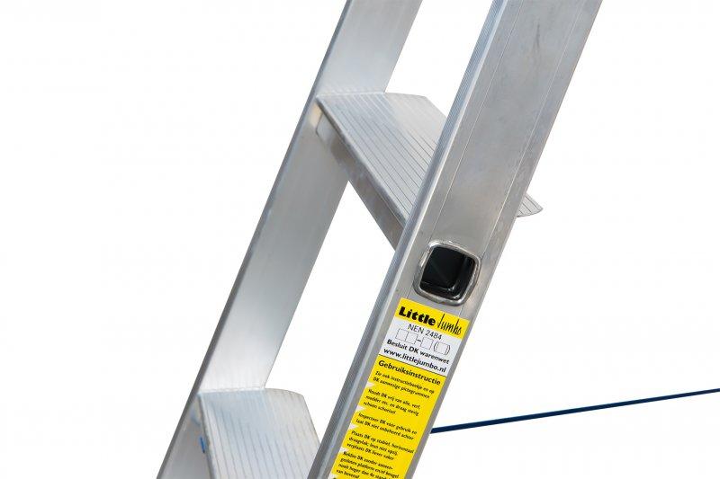 Little Jumbo Industrietrap SuperPRO - 2x4 treden met beugel - 4741000204