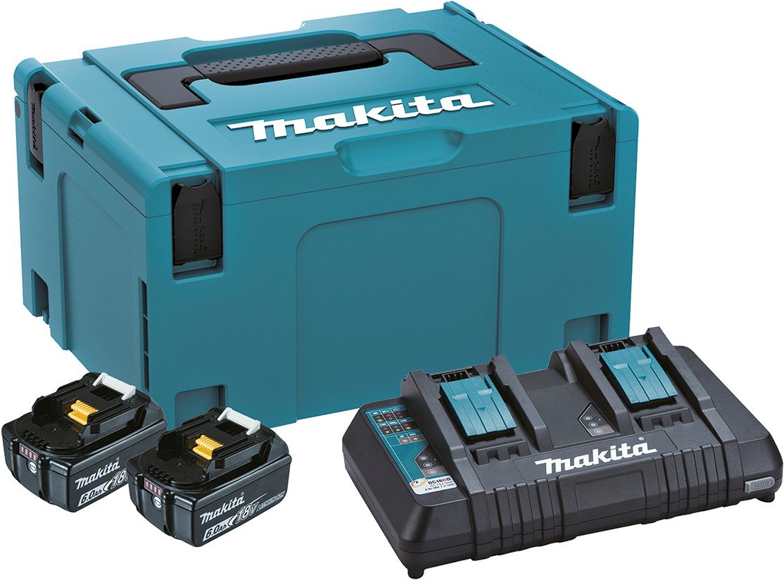Makita DC18RD Starterset LXT + 2x BL1860B