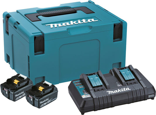 Makita DC18RD Starterset LXT + 2x BL1860B