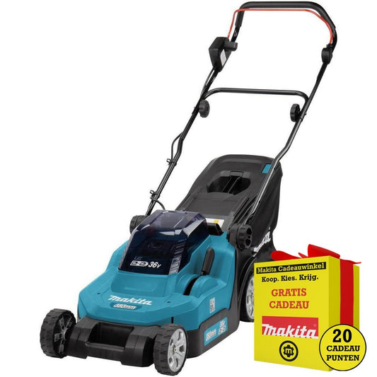 Makita DLM382CM2 2x18 V Grasmaaier 38 cm 4.0Ah Li-Ion