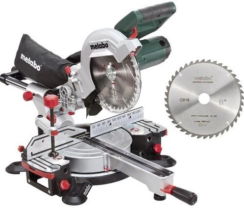 Metabo KGS 216 M Afkortzaag met Trekfunctie en Laser + extra zaagblad - 690827000