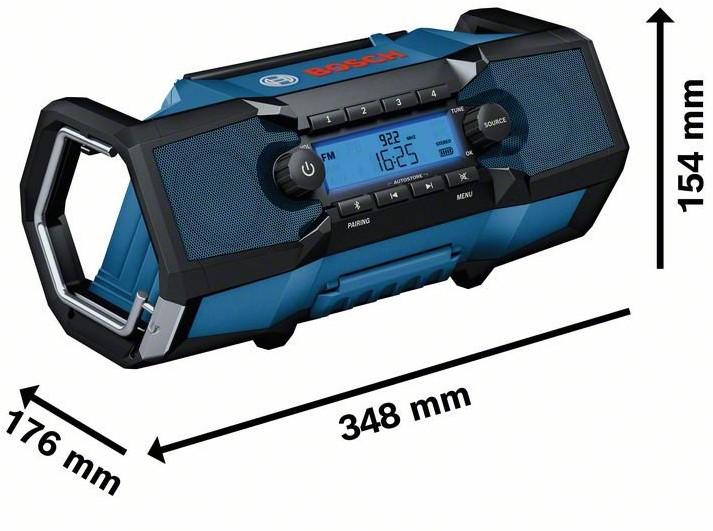 Bosch Professional GPB 18V-2 C Bouwradio 230V/18V Losse body - 06014A3000
